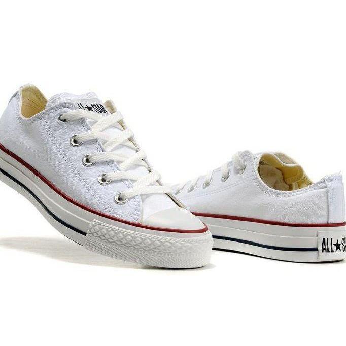 kleuring betekenis soep PUTIH Goods CONVERSE ALL STARS LOW CHUCK WHITE 38-43 Short Shoes | Lazada