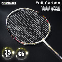 [COD]ALP Air 10U 52G Super Light 28-35lbs 100 คาร์บอนไฟเบอร์ Racquet ความเร็วสูง Reket Professional ไม้แบดมินตันพร้อมกล่องของขวัญไม้แบดมินตันสำหรับการฝึกอบรม