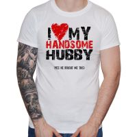 ข้อเสนอพิเศษ Lgbt เสื้อยืด พิมพ์ลาย I Love Heart My Handsome Hubby ของขวัญสามี สําหรับผู้ชายS-5XL