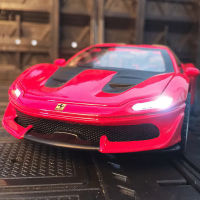 1:32 Ferraris J50 Supercar รุ่นล้อแม็กรถยนต์ Die Cast รถของเล่นรุ่นเสียงและแสงดึงกลับเด็กของเล่นของสะสม