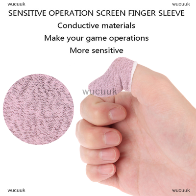 wucuuk 6pcs เหงื่อ-หลักฐานมือถือเกม Thumb Finger Sleeve Touch Screen Sensitive gloves