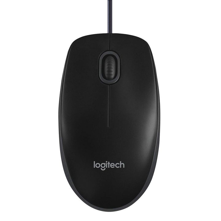 โปรแรงประจำเดือน-logitech-เม้าส์-รุ่น-b-100-optical-usb-mouse-black-ราคาถูก-ขายดี-เกมมิ่ง-สะดวก-อุปกรณ์อิเล็กทรอนิกส์