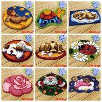 Cartoon Animal Embroidery Carpet Coarse Wool Cross Stitch 3D Latch Hook Carpet Embroidery DIY Latch Hook Kit