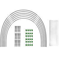 Green Garden Crop Protection Hoops Cloches for Growing Vegetables Rust-Free Grow Tunnel