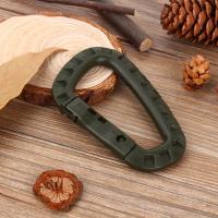 「มีของพร้อมส่ง」Outdoor D Shape Buckle แคมป์ปิ้ง Carabiner ปีนเขาหัวเข็มขัด Fast Hang Mini Hook