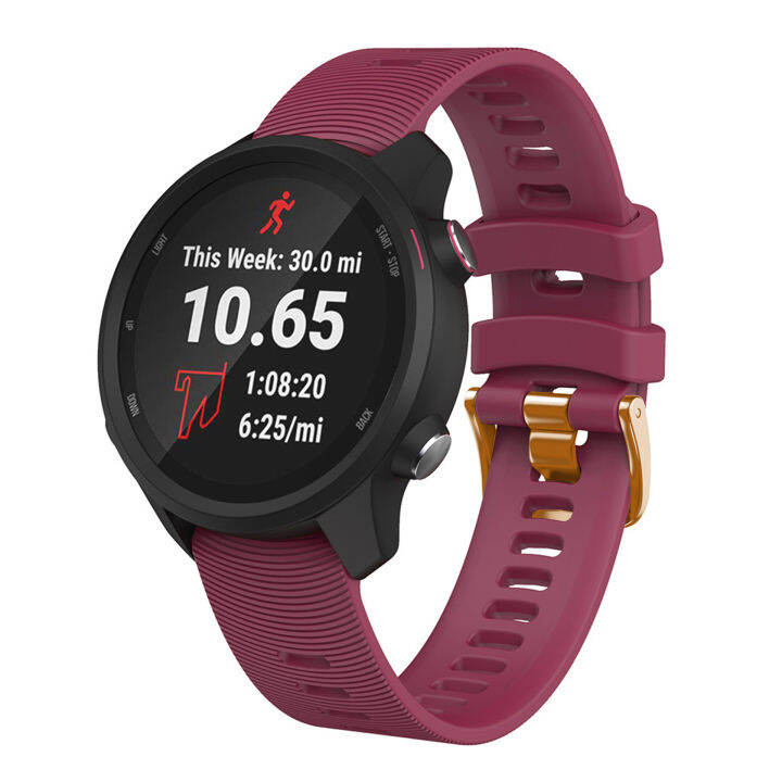 zenia-ความกว้าง20มม-ผิวสายนาฬิกาซิลิโคนสำหรับ-garmin-forerunner-55-245-645-music-venu-sq-sq2-approach-s12-s40-s42-d2-air-x10-vivoactive-3-element-vivomove-hr-style-luxe-sport-haylou-rs4-plus-ls02-amaz