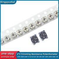 10PCS 3x3 Trimmer resistance Potentiometer Trimpot SMD 3X3 Adjustable Variable resistor 100R200 1K 2K 5K 10K 20K 50K 100K 1M ohm