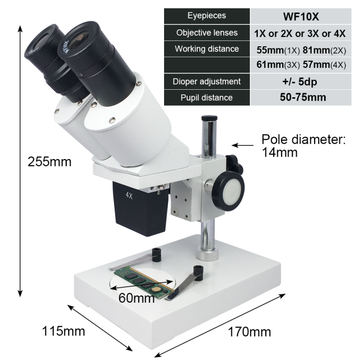 กล้องสองตา10x-หรือ20x-หรือ30x-หรือ40x-กล้องจุลทรรศน์แบบสเตอริโอพร้อมไฟติดคลิปเสริม-wf10x-ซ่อมกล้องจุลทรรศน์อุตสาหกรรมสำหรับซ่อมสมาร์ทโฟนและการตรวจสอบ-pcb