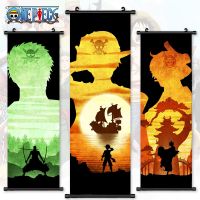 Home Decoration Anime Wall One Piece Artwork Luffy Painting Zoro Hanging Scrolls Sanji Canvas Printed Janpanese Picture Poster