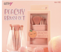 Ashley Peachy Brush Set ชุดแปรงน้องพีช พร้อมกระเป๋า ยั่วมาก ขนนุ่มสุดๆ**ของแท้ พร้อมส่ง