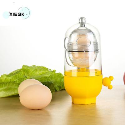 เครื่องผสมไข่ขาวไข่ในบ้านเชือกดึงแบบพกพาขนาดเล็ก XIEGK เครื่องไข่หมุนได้อุปกรณ์ทำครัวไก่ทองเครื่องผสมไข่