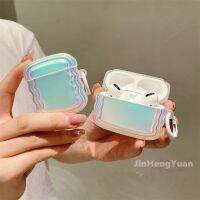 เหมาะสำหรับ AirPods 1/2 3 Pro 2ตัวป้องกันเคสหูฟังสีรุ้งที่มีสีสัน