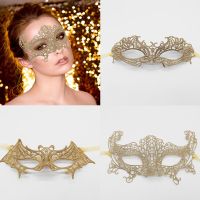 【FCL】♠✁◎ Gold Masquerade Decratio Face Bachelorette Costume Eyewear