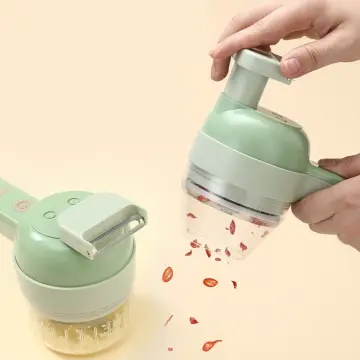 4 In 1 Portable Electric Vegetable Cutter Set,Multifunction Cordless  Electric Food Small Slicer For Kitchen Tool