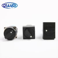 16mm Rotary Switch Knob Round Button 2/3 Positions Fixed 3/6 pins Rotating Latching Lock 1NO1NC 2NO2NC Selector