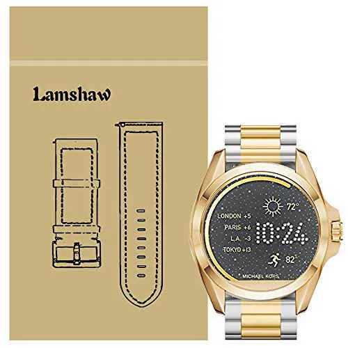 for Michael Kors Access Bradshaw Bands, Lamshaw Stainless Steel Metal  Replacemet Straps for MK Access Touchscreen Bradshaw Smartwatch  (Metal-Silver-Gold) | Lazada PH