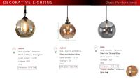 โคมไฟห้อย DECORATIVE LIGHTING Glass Pendant lamp (TSP)