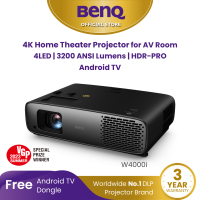 BenQ W4000i 3200lm 4K HDR LED 100% DCI-P3 Home Theater Projector for AV Rooms (โปรเจคเตอร์ 4k, โปรเจคเตอร์ดูหนัง)