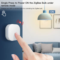 Tuya ZigBee 2-In-1สวิตช์การหรี่แสงอัจฉริยะรีโมทหรี่โคมไฟดักแมลงตัวควบคุมแบตเตอรี่ปุ่มไร้สายขับเคลื่อน