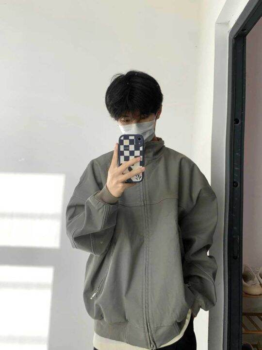carhartt-น้ำยาทำความสะอาดสไตล์วินเทจของเสื้อแจ็กเก็ตบุรุษการบินฤดูใบไม้ผลิและฤดูใบไม้ร่วงแนวสตรีทเครื่องแบบเบสบอลสไตล์ย้อนยุคอเมริกันในระดับสากล