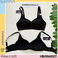 Sabina เสื้อชั้นใน (ไม่มีโครง) รุ่น Habpy Adult รหัส HBON4027BK สีดำ HBON4027CD สีเนื้อ HBON4027BR สีน้ำตาล