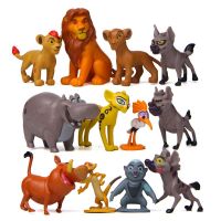 12Pcs/Set Cartoon Animation Lion Model Christmas Decoration Childrens Birthday Gift Piece Home Decoration Toy