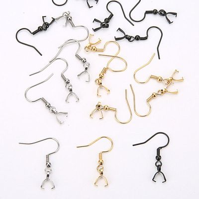 【CW】 10pcs Earring Hooks Wires Making Supplies Bulk With Pendant Charms Connectors Clip Clasps Jewelry Findings