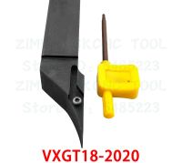 VXGT18-2020 เครื่องมือตัดกลึงภายนอกบล็อกไม้กลึงบล็อกเครื่องมือ CNC VXGT18T308-JP VXGT18T3 ใบมีดกลึงไม้ 20mm * 20mm