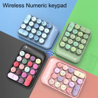 Pureone Keyboard Numerik ไร้สาย Keyboard Numerik วินเทจไร้สายบลูทูธ Keyboard Numerik ขนาดกะทัดรัดพกพาได้ปุ่มกด18ปุ่มสำหรับคอมพิวเตอร์แล็ปท็อปและโทรศัพท์อุปกรณ์เสริมคอมพิวเตอร์ที่เหมาะ