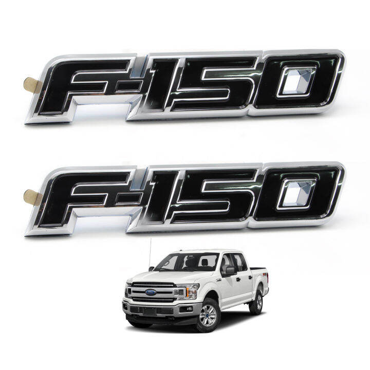 โลโก้-logo-f-150-สี-black-chrome-f-150-ford-2-4-ประตู-ปี-ขนาด-20x4x1-มีบริการเก็บเงินปลายทาง