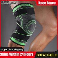 【hot】！ Outdoor Knee Knitted Breathable Bandages Compression Support Cycling Hiking Climb Basketball