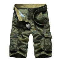 COD SDFERTREWWE seluar pendek lelaki New Men Cargo Shorts Camouflage 100 Cotton 6 Pockets Shorts for Men 29-40 Sizes Good Quality N