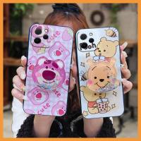 Waterproof protective Phone Case For Huawei Nova Y61/Enjoy 50Z Cartoon foothold TPU Silicone cartoon Cover glisten Cute