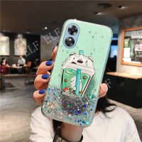 เคสโทรศัพท์กากเพชรใหม่2023ชิ้นสำหรับ OPPO A78 Reno 8T 4G 5G เคสทีพียูใส Hp Oppo A78 5G น่ารักที่จับที่ตั้งรูปหมีกรอบแข็งดาว OPPOA78 RENO8T 5G