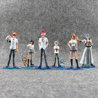 【Cwportnew 8ชิ้นล็อต Bleach Kurosaki Ichigo Kuchiki rukia aizen sousuke Hitsua toushirou PVC รูปของเล่น