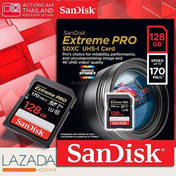 sandisk-sd-card-รุ่นใหม่-extreme-pro-128gb-sdxc-speed-อ่าน170mb-s-เขียน-90mb-s-sdsdxxy-128g-gn4in-memory-เมมโมรี่การ์ด-เอสดี-แซนดิส-สำหรับ-กล้องถ่ายรูป-ถ่ายภาพ-dslr-mirrorles-มิลเล