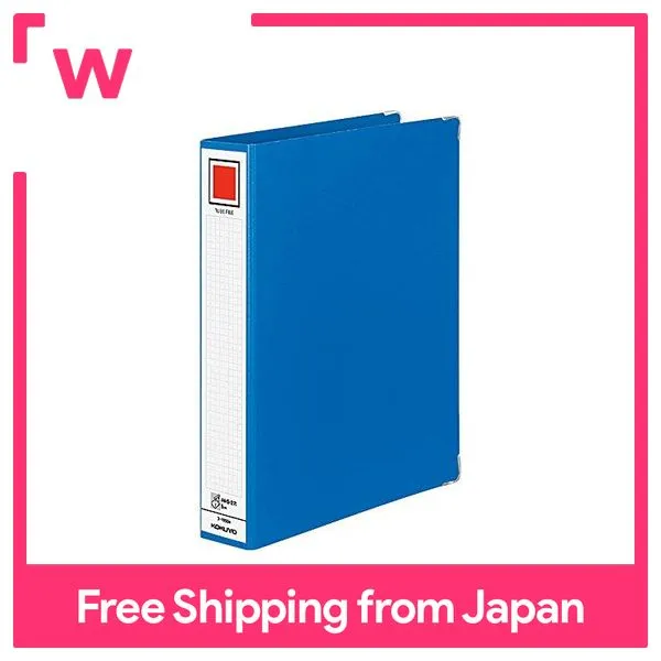 KOKUYO F1650B Tube File M Type A4 Length 50mm Binding 2 Holes Blue