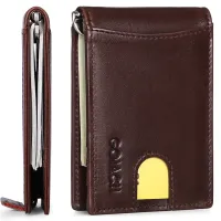 [hot] กระเป๋าสตางค์ผู้ชายแบบสั้น RFID กระเป๋าสตางค์ผู้ชายแบบลำลอง wallet men โรงงานกว่างโจว