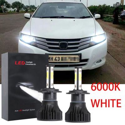 ชุดหลอดไฟหน้าฮาโลเจน LED 6000K 2011 2010 แบบเปลี่ยน สําหรับ Honda City TMO 2006-2013