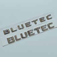 Sharp Flat Letters ABS Emblem BLUETEC for Mercedes Benz C220 E300 E350 E320 GL350 Car Trunk Lid Nameplate Logo Sticker Chrome