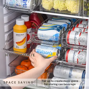 1pc - Fridge Organizer, 2 Layers Soda Can Organizers, Stackable Auto Roll  Off Drink Organizer For Fridge Organizer And Storage Soda Can Dispenser For  Refrigerator Organizer Bins Can Holder Pantry Storage Beverage
