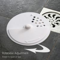 Rotatable Floor Drain Cover Bathroom Floor Drain Hair Filter Sewer Deodorizing Drain Anti Odor Sink Hair Catcher Stopper Plug