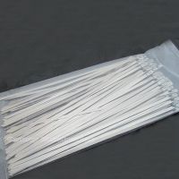 100pcs 4.6X360mm 14.2 Inches 304 Stainless Steel Cable Zip Ties Exhaust Wrap Coated Locking Cable Management