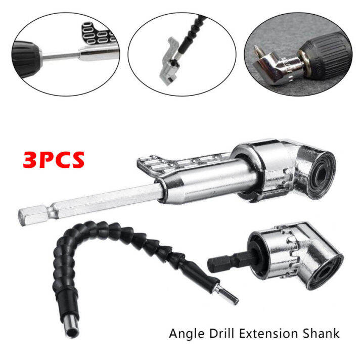 105องศามุมขวาขยาย1-4-hex-ไขควงบิตสว่านไฟฟ้าผู้ถือสิ่งที่แนบมาที่มีความยืดหยุ่นเพลาบิตสำหรับสว่านไฟฟ้า-คู่มือประแจ