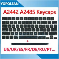 New A2442 A2485 Keys Keycaps For Macbook Pro Retina M1 14" Pro Max 16" Key Cap US UK Spain French Russian Portugal 2021 Year Basic Keyboards