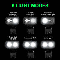 2400 mAh Bicycle Light Set 1500LM USB Bike Lights IPX6 6 Modes MTB Mountain Road Bike Front Lamp Cycling Equipment