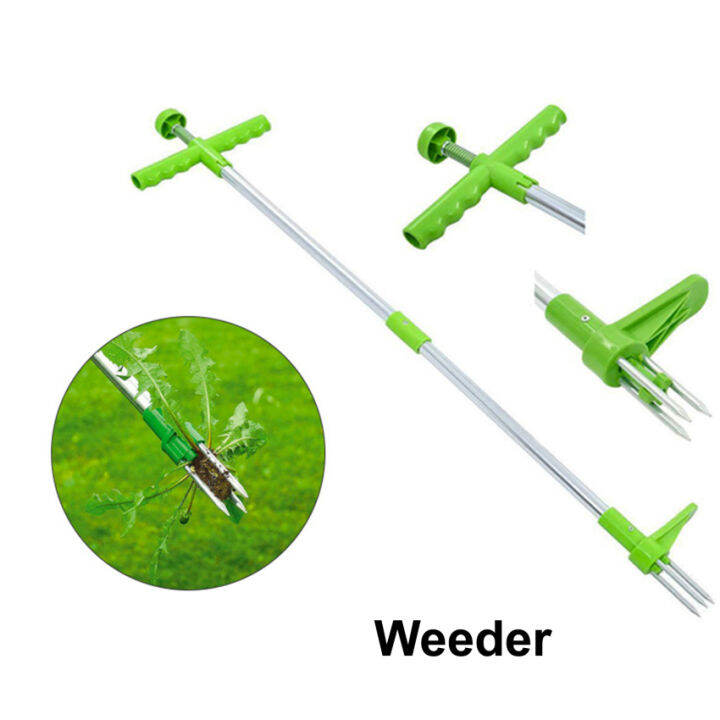 Long Handle Weed Puller Tool Garden Stand up Weeder Hand Tool Weed Remover Hand Weeder Standing