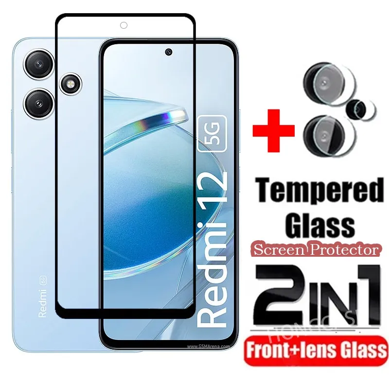 Xiaomi Redmi 12 4G Lens Protector Back 3D Curved Camera Protective Glass  For Xiaomi Redmi 12 4G Full Coverage Lens Protector Ultra-thin Tempered  Glass Camera Lens Film for Redmi12 4G