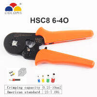 HSC8 10S 0.25-10mm2 23-7AWG crimping pliers HSC8 6-4A HSC8 6-6 mini round nose plier with tube needle terminals box hand tools