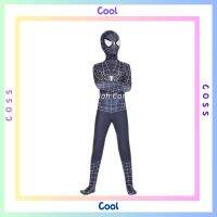 Coss ตกแต่ง Kostum Spiderman Hitam สไปเดอร์แมนชุดคอสเพลย์สไตล์3D สำหรับเด็ก